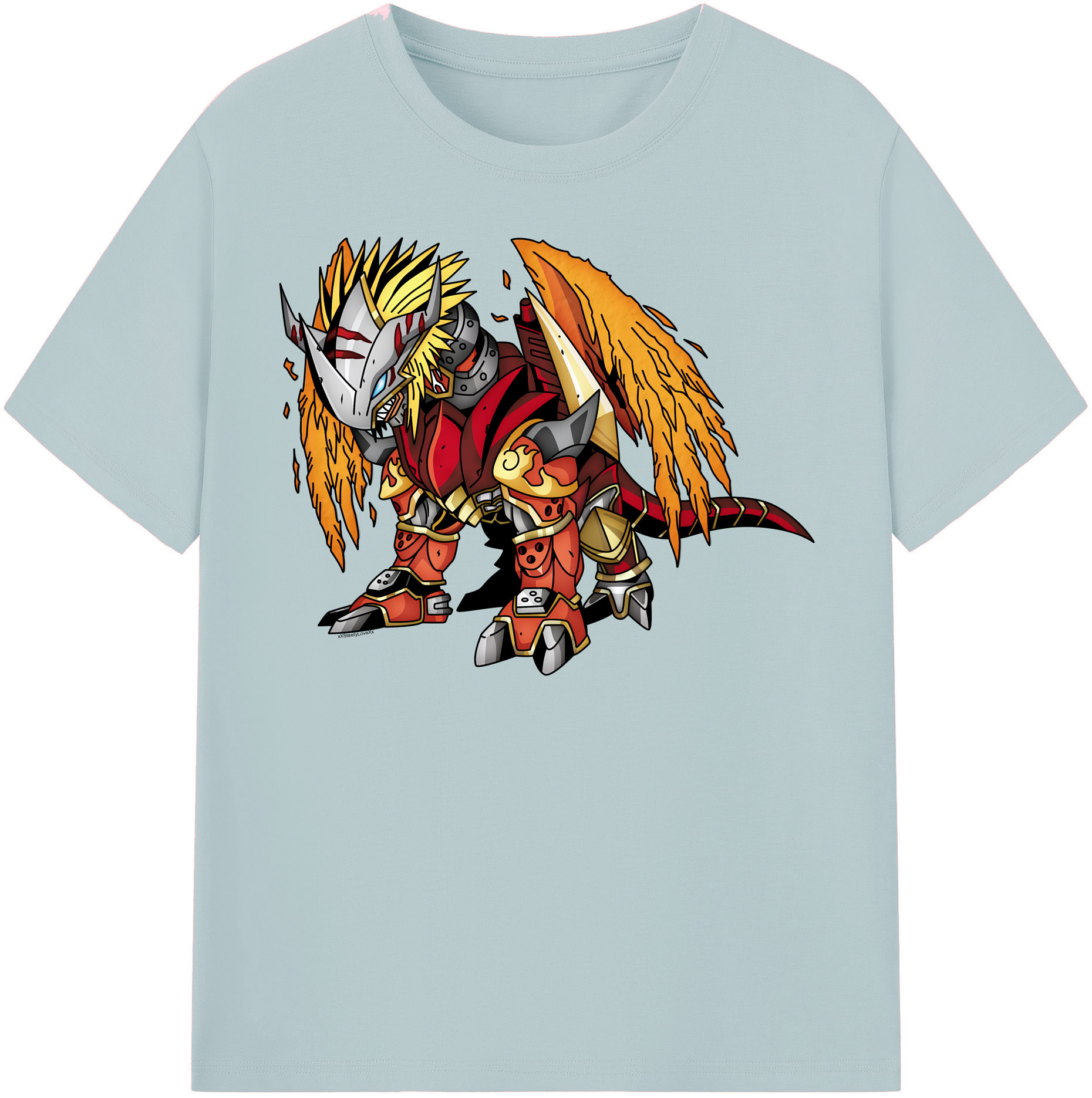 （画像用） Digimon デジタルモンスター/デジモン 綿100％半袖Tシャツ（フロントプリント）